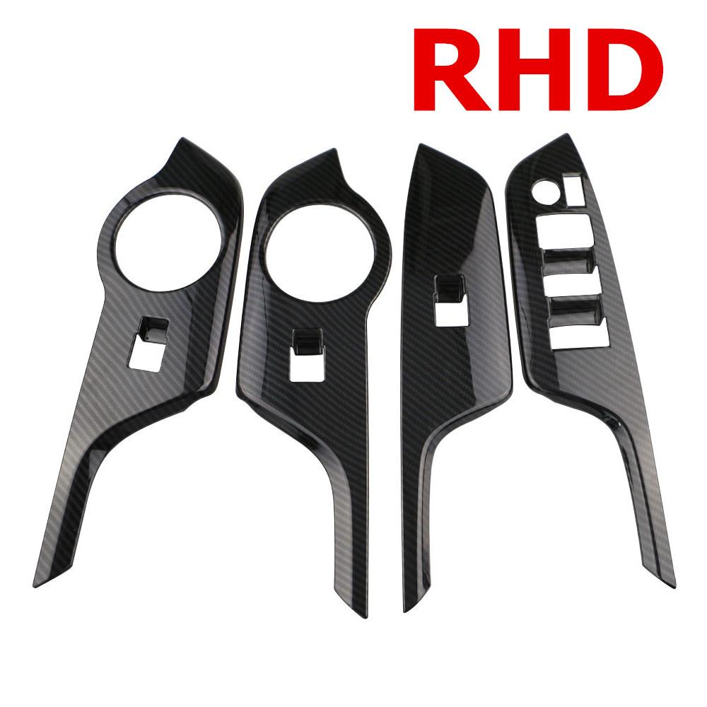 

ABS Auto Window Lift Switch Button Panel Cover Trim for Toyota C-HR CHR 2016-2026 LHD/RHD 4PCS Decorative Interior Accessories