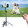 Selfie Stick with Smartphone Holder, Telescopic Tripod 1.7m - Black