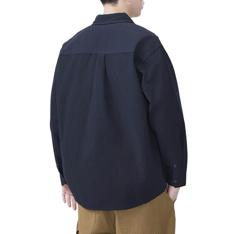 Japanese Retro Work Shirt Men's Trendy Loose Casual American Spring New Shirt
