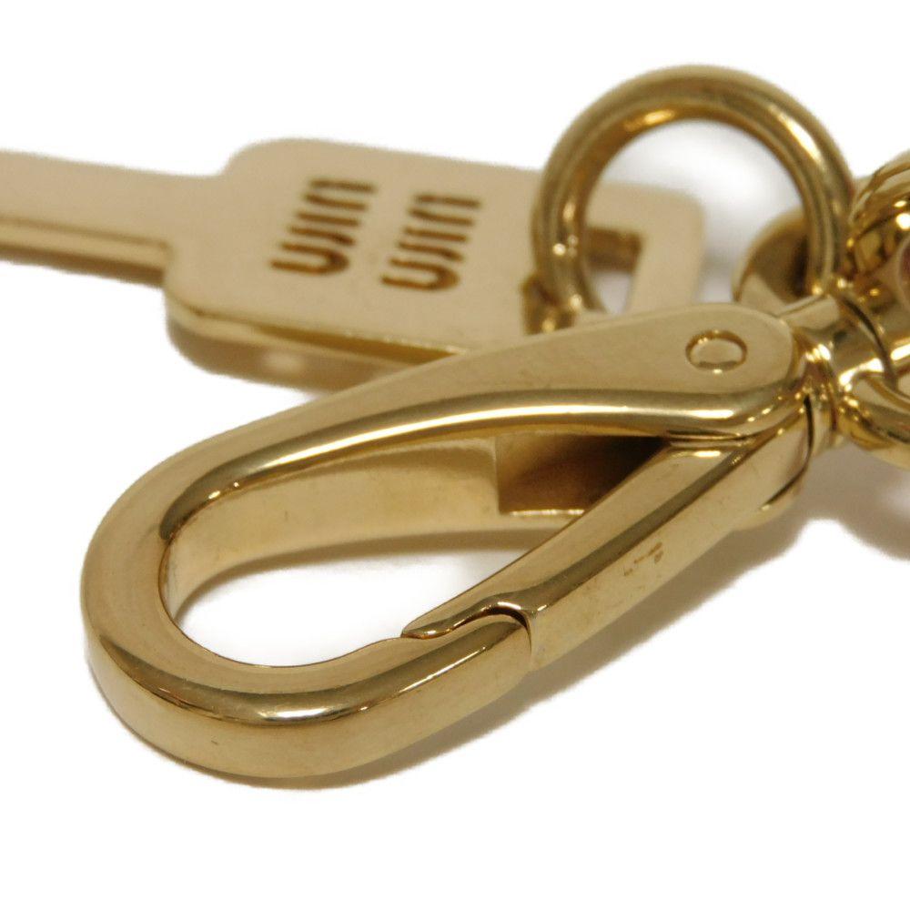 Used 12166 Key Charm Leather Strap 5TT176 2E6Y F0028 7950 Key Soft Calfskin Light Pink Gold Logo Rosa Women's from