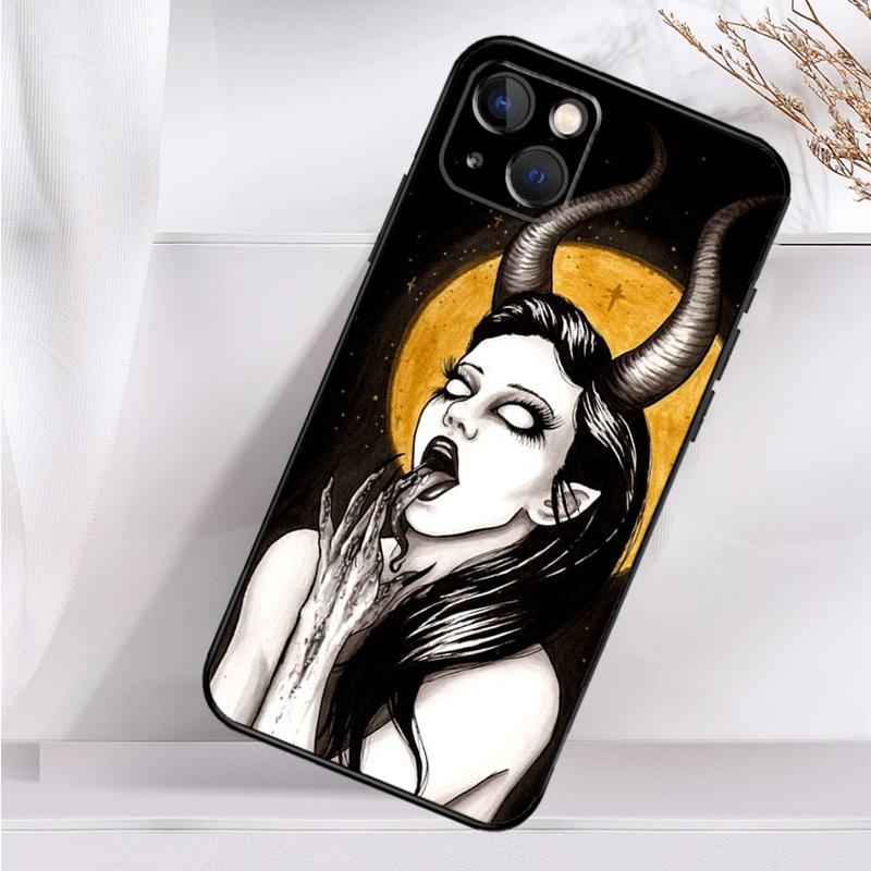 Devil Woman Shockproof Case For iPhone 17 15 16 Pro Max 11 14 Plus 12 13 Mini 16e 17 Air Phone Cover