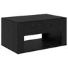 Coffee Table Black Oak Effect 80 X 50 X 40 Cm Engineered Wood