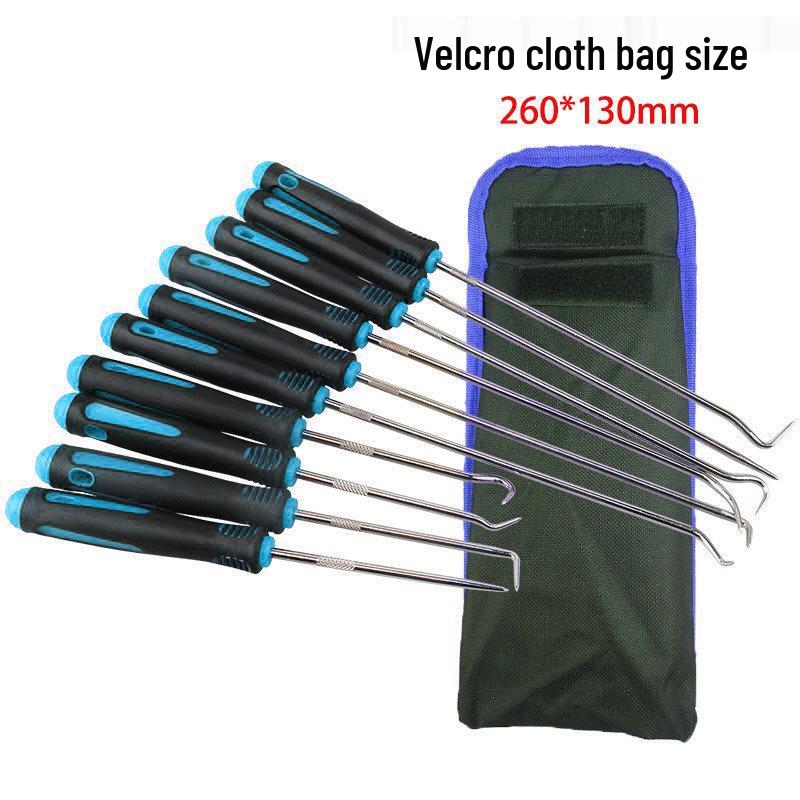 10-Piece Mini Oil Seal Hook Set for Tire and Auto Repair