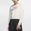 Nike Running Training Breathable Casual Crewneck Sweatshirt Women Sweatshirt Phantom-Grey White BV2801-030