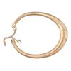 Women Snake Chain Necklace Geometric Jewelry Shiny Hook Eye Clasp   Snake Chain Collar for Party