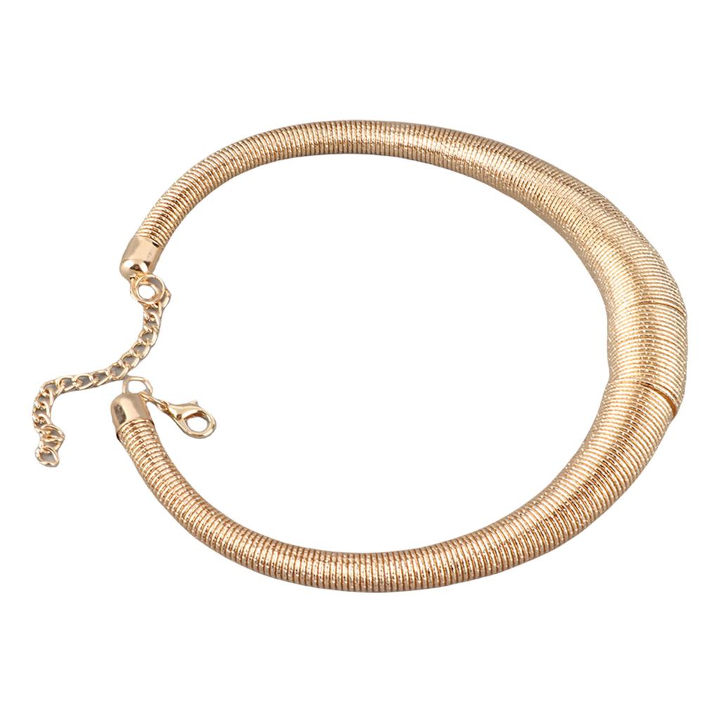 Women Snake Chain Necklace Geometric Jewelry Shiny Hook Eye Clasp Snake Chain Collar for Party