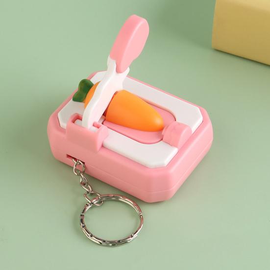Mini Gulerodssnitter Fidget Nøglering Stresslindring Tegneserie Majssnitter Nøglering Rygsæk Hængende Dekoration Taske Vedhæng Pung Vedhæng