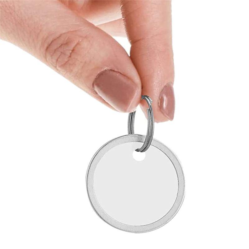 M-Modern-150 Pieses Metal Rim Tags Key Tags 1.57 Inch Round Paper Tags With Metal Rings For Car Keys And Door Keys
