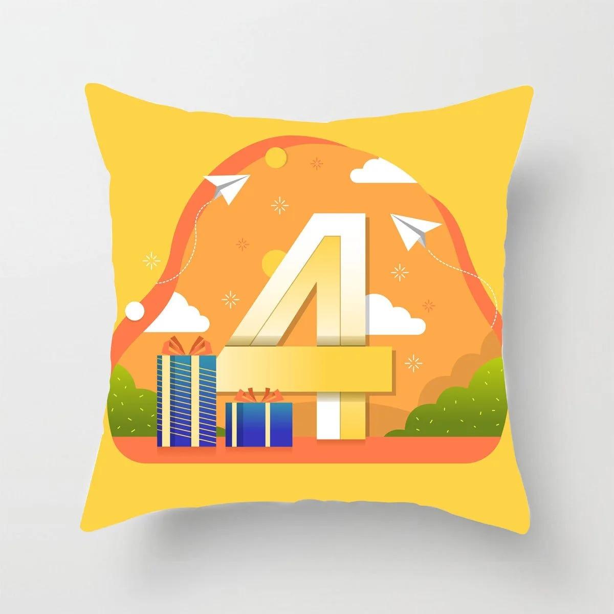 

Наволочка с цифровой печатью из мультфильма, детская обучающая игровая наволочка, наволочка для дивана, наволочка для детской комнаты, украшение для спальни, дома 40x40cm