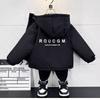 Boys Thick Cotton Padded Coat Winter Warm Hooded Jacket Kids Casual Outerwear