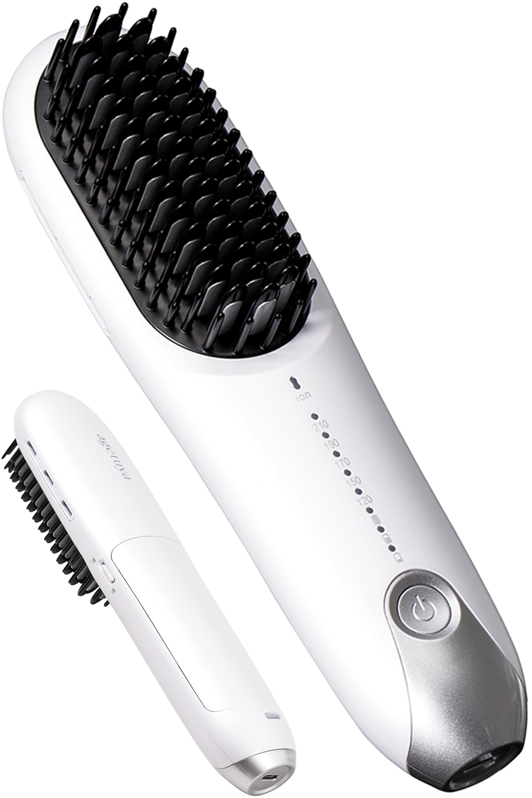 

[Sold out repeatedly on QVC broadcast][3-year extended warranty] AGETUYA Cordless Mini Brush Iron Plus White [Heat-resistant pouch included] | Brush I