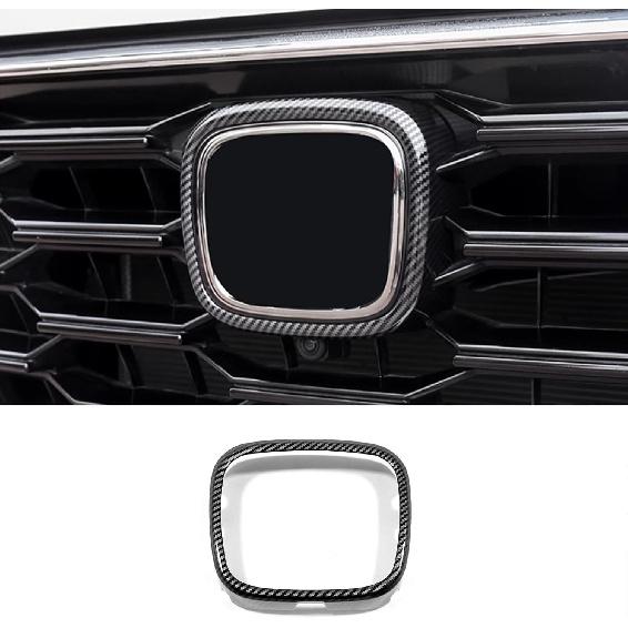 Car Accessories Fit For Honda CR-V CRV 2023 2024 2025 2026 Not Fit Crv Hybrid Car Front Grille Logo Frame Cover Decoration Trim (Glossy Black) 1PCS