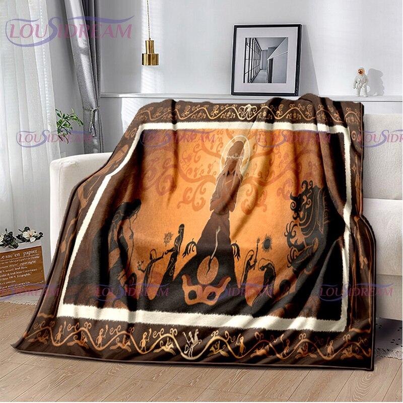 Personalized Elden Ring Blanket The Tarnished Print Flannel Blanket Ranni Soft Warm for Beds Throw Sofa Cover Bedspread