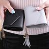 Fashion Short Women Wallets PU Leather Women Luxury Tassels Wallet Hasp Small Wallet Trend Coin Purse Ladies Card Holder Pouch