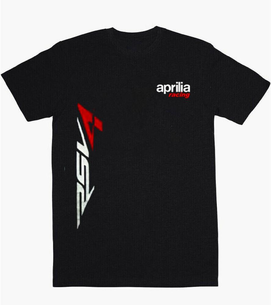 Aprilia_Racing_RSV4-Mens Black T-Shirt Sz S M L XL XXL