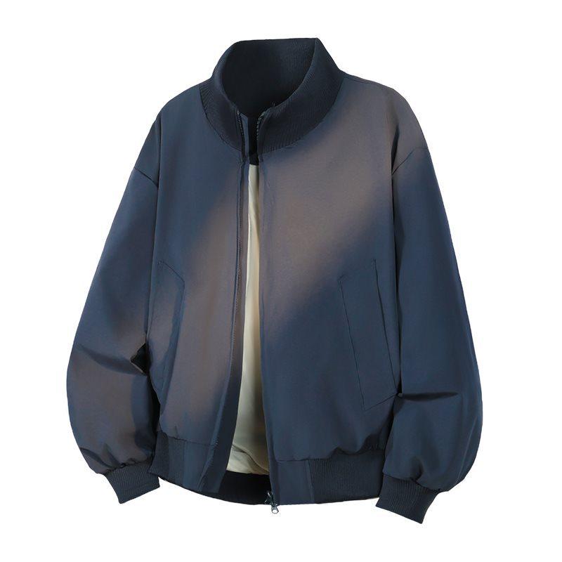 Men's Versatile Korean-Style Stand Collar Jacket for Spring/Autumn