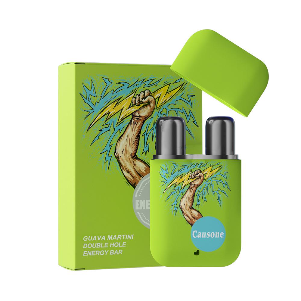 CAUSONE Energy Stick Dual-Hole Nasal Inhaler: Refreshing & Anti-Fatigue Formula In All-English Package