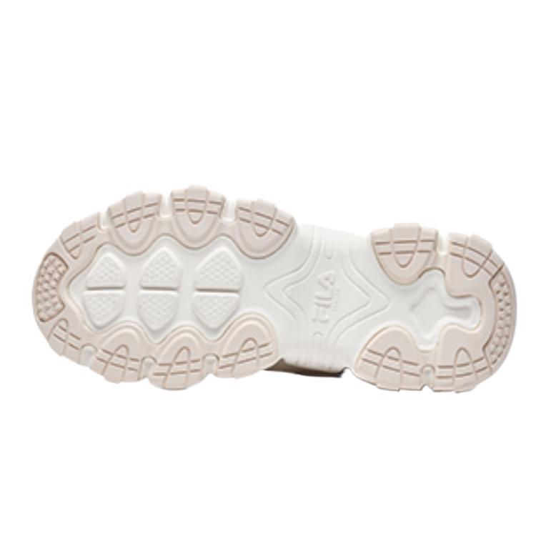 FILA Heritage-FHT Fabric Synthetic Leather TPU Fashionable Comfortable Versatile Durable High-Top Casual Shoes Women sneaker White F12W232172FGD