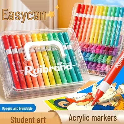 Non-Toxic Washable Watercolor Marker for Kids - Non-Bleed & Layerable
