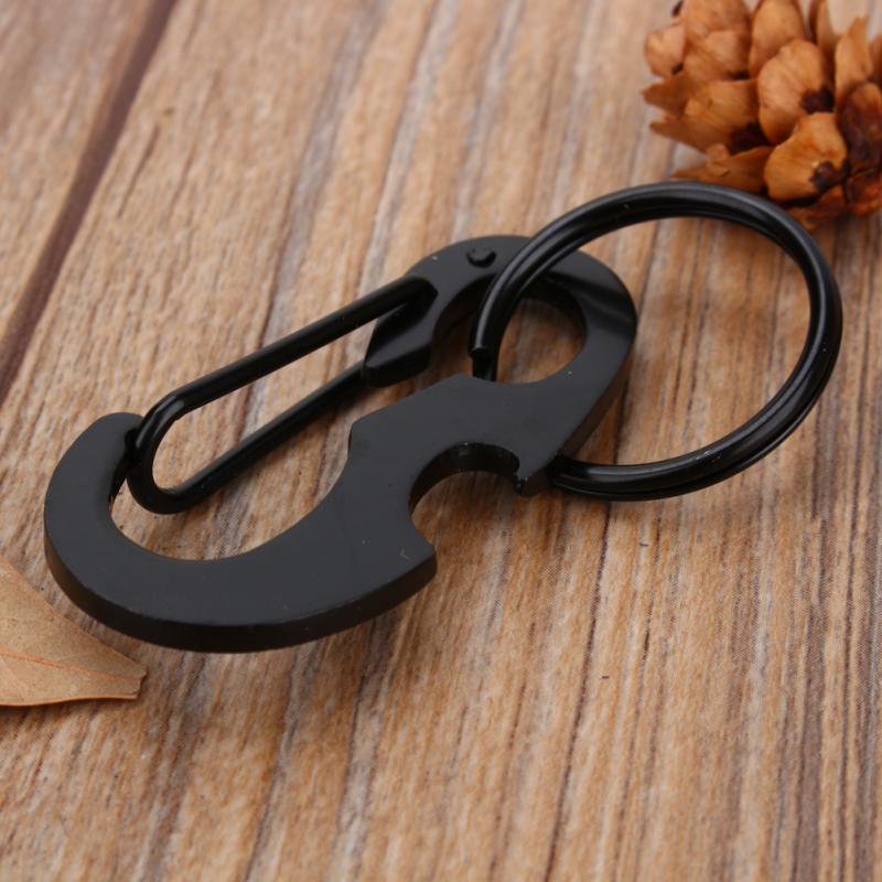 10x EDC Mini Karabiner Edelstahl Tool Gadget Schlüsselkarabiner 10x EDC Mini Karabiner Edelstahl Tool Gadget Schlüsselkarabiner