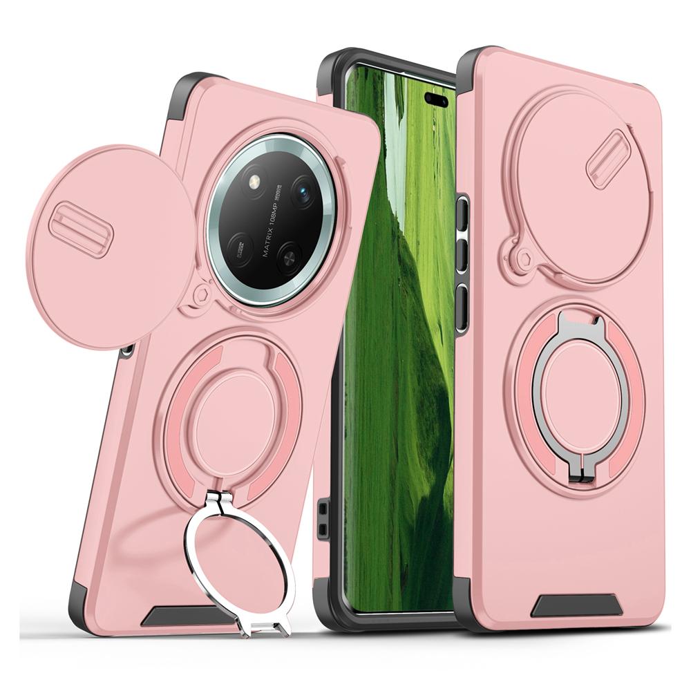 KEYSION 360° Ringständer Handyhülle für Honor X9c 5G X9c Smart Slide Kameraschutz Magnetische stoßfeste Abdeckung für Magic 7 Lite