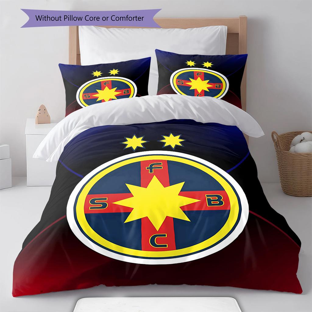 FCSB Pattern Bedding,Quilt Set Quilt Cover Pillowcase Home Birthday Gift (1 * duvet cover + 2 * pillowcase, without core)