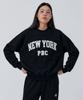 PAPERBOY Boucle New York Sweatshirt-Black
