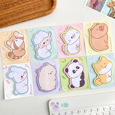 30 folhas Notas Post-it Personalizadas Fofas Panda Papel para Anotações Estudante Escritório Notas de Mensagem Notas Adesivas Papel para Mensagens Memo Material Escolar