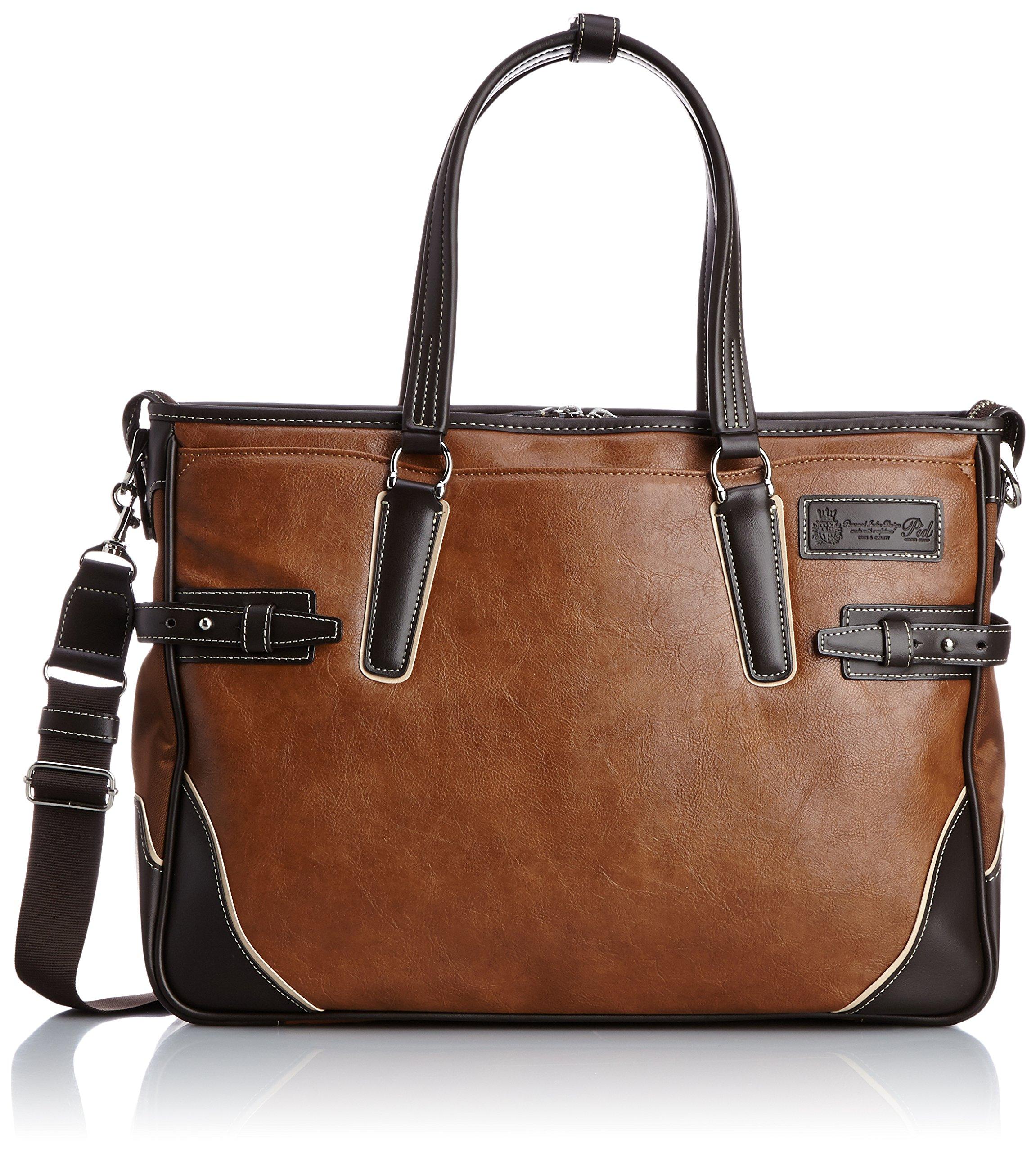 

P.I.D. 2-Way Business Bag with Shoulder Strap and Pass Case, ONESTO PIC104, Camel