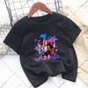Kpop Demon Hunters Children T-shirts Birthday Party Tee Cotton Short Sleeves Anime Graphic Print T-shirt Boys Girls Fashion Tops