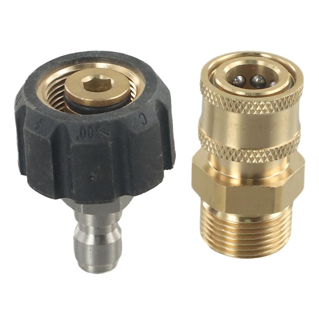 Brand New Washer Adapter Pressure Washer Adapter Practical Accessory For Spray Tool Quick Connect To 1/4“ 3/8“