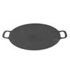 Korean Grill Pan Non Stick Coating Round BBQ Griddle Iron for Indoor Outdoor Cooking 25cm / 9.84in