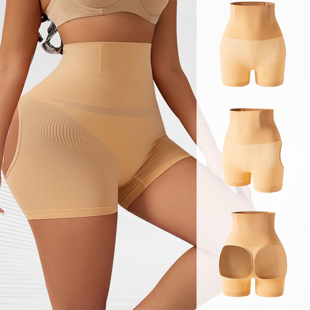 Damen Formwäsche Shorts Nahtlose Po-Lifter Tanga Unterwäsche Hoher Bund Taillentrainer Bauchkontrolle Höschen Kompressions Body Former