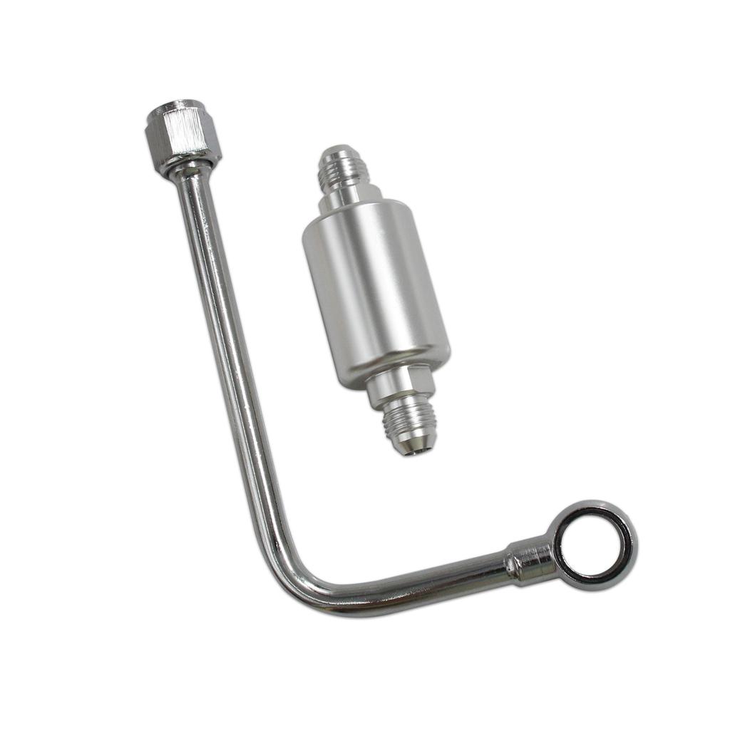 8131 Performer Carb Fuel Line Kit Fuel Filter -6 AN Inlet