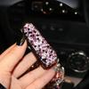 Car Sun Visor Eyeglasses Clip Car Sun Visor Rhinestone Sunglasses Holder Ticket Card Road Trip Storage Clip Sunglasses Mount For