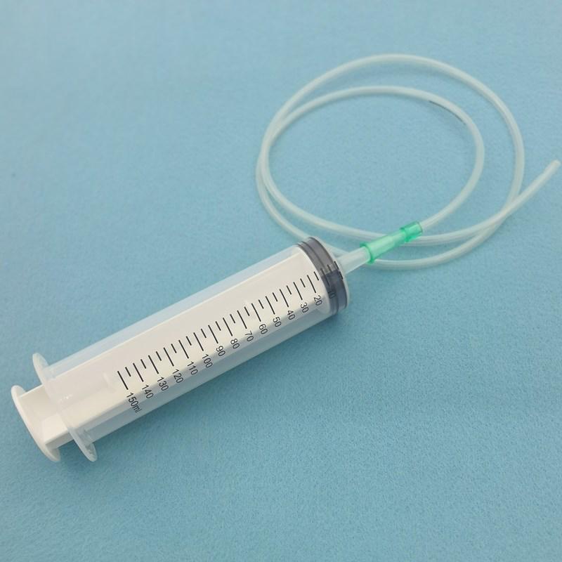High-Capacity Flushing Syringe with Coarse Needle for Glue or Enema