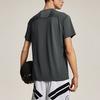 Li-Ning Wade Series Letter Round Neck Comfortable Versatile Breathable Short Sleeve T-Shirt Men Tops Slate-Gray ATSU071-1