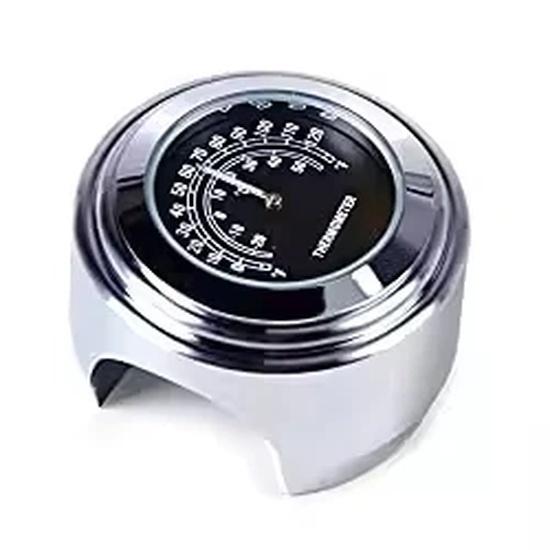 Dustproof Quartz Aluminum Alloy Handlebar Motorcycle Waterproof Universal Car Handlebar Thermometer чёрный
