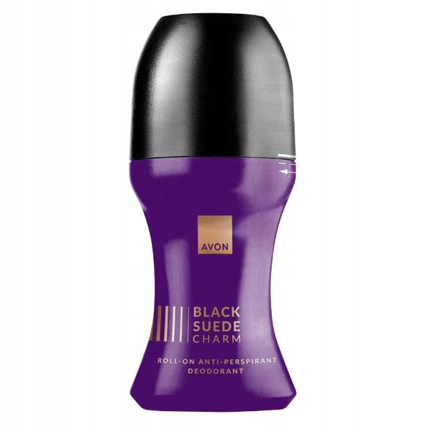 Avon Antiperspirant Deodorant Roll-On Black Suede Charm