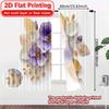 2D Flat Printing  2pcs Elegant Blooms Chic Curtain Cloth Durable Polyester Curtains Festive for Semi-Transparent Living Room