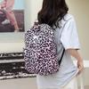 High School Student Schoolbag Leopard Print Backpack New Backpack Female Cow Print Cute Schoolbag