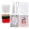 Needle Felting Kit Wool Fruit Doll Hand Made Accessory Package with Poke Needle Drawings(121#