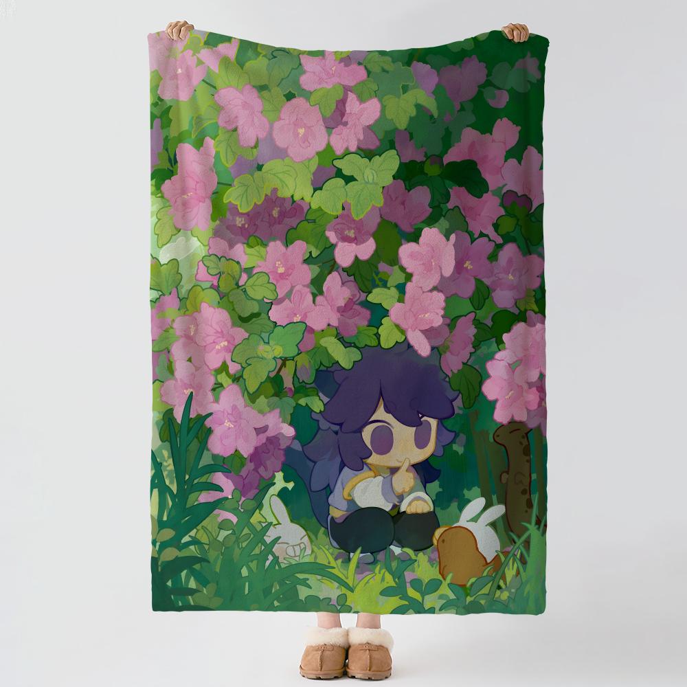 Anime L-Luo Xiaohei-i Throw Thick Comfort Flannel Quilt, Multi-scene Use Indoor Outdoor Daily Nap
