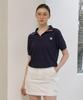 Marje Waffle Stretch Color Block Collar T-Shirt