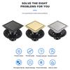 Modern Square Floor Drain for Bathroom 4 Inch Floor Drain Contemporary 4 Inch Square Shower Drain Quick Installation