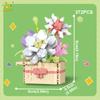 Flower Pot Micro Construction Block DO IT YOURSELF Rose Sunflower MOC Bouquet Mini Diamond Model Brick Toy Ideal for Kids Desk Decoration