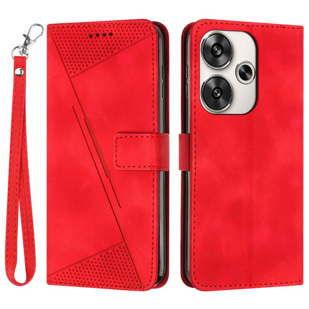 For Xiaomi Redmi Turbo 3 5G/Poco F6 5G PU Leather Stand Phone Case Imprinted Pattern Phone Cover with Stand