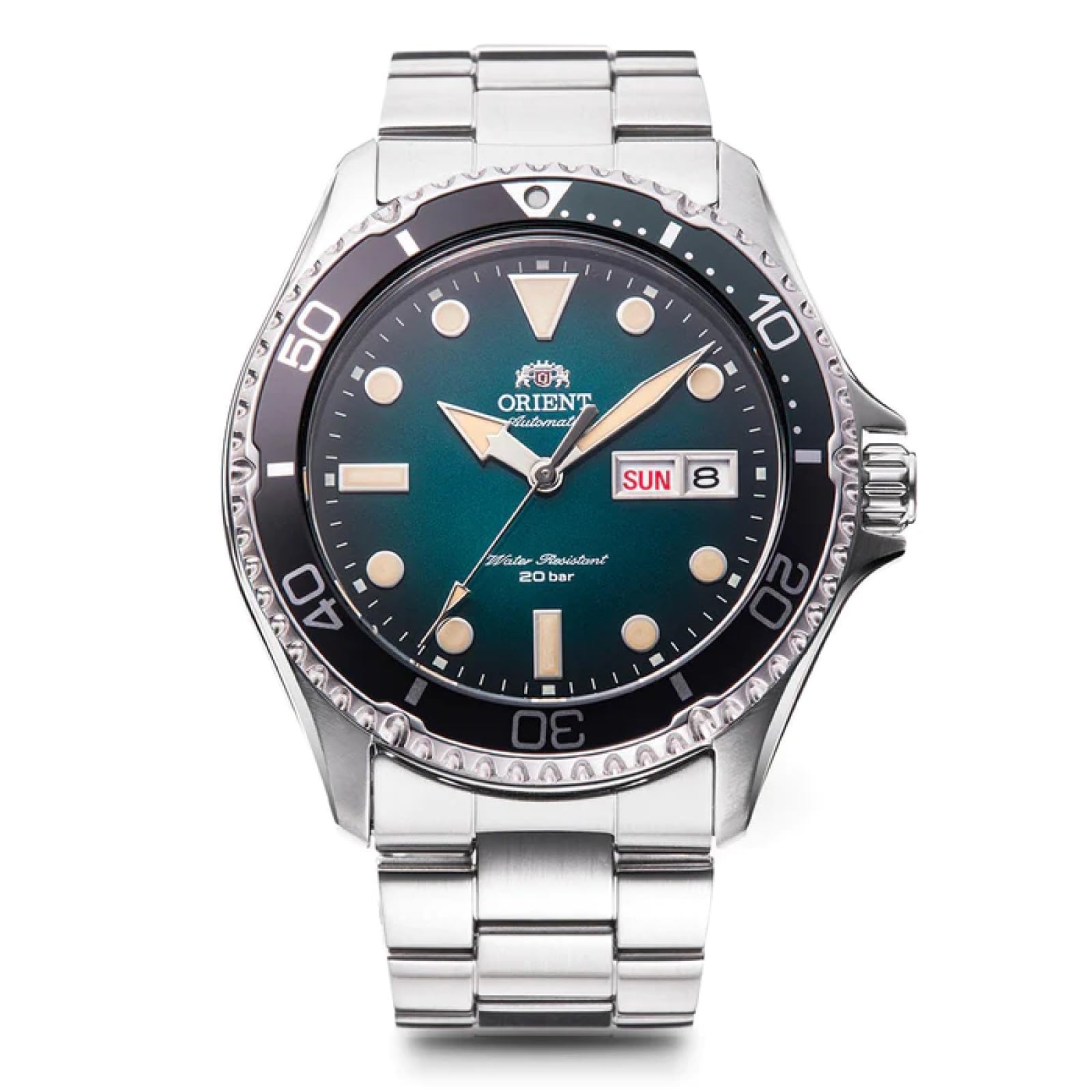 

[ORIENT] Mako Automatic Men s Dive Watch, Mechanical, Green Dial, with Manufacturer Warranty RN-AA0811E