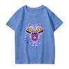 Fashionable Round Neck Short Sleeve Work Clothes Printed Tops For Womens Summer Tops