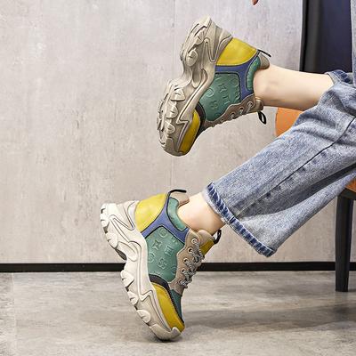 Style ethnique augmentation de la hauteur intérieure chaussures de papa nouvelles petites chaussures de sport et de loisirs plateforme M1